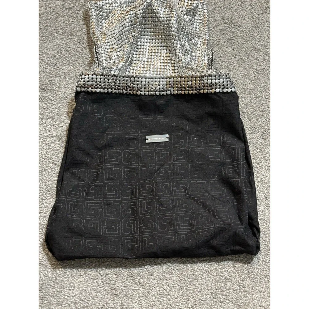Paco RABANNE Pixel Mesh‎ Silver Metallic Tote Bag New Without Tags